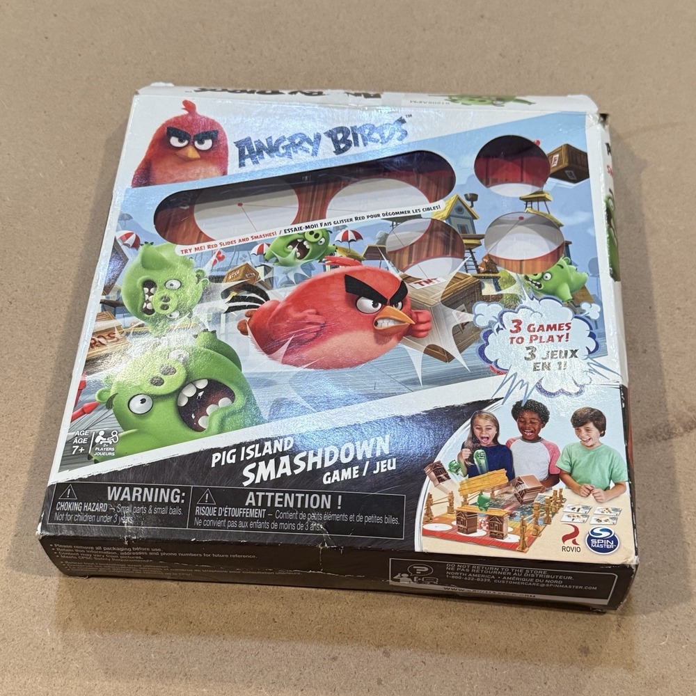 Angry Birds Pig Island Smash Down Game Spin Master‎ 2016 Complete